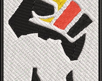 African Pride Black Power Fist Iron-On Patch