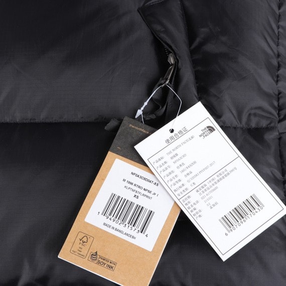 nuptse retro 1996 black