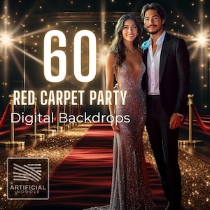 Red Carpet Party Digital Backdrop Red Carpet Party Digital Background VIP Party Digital Backdrop Party Digital Background CG