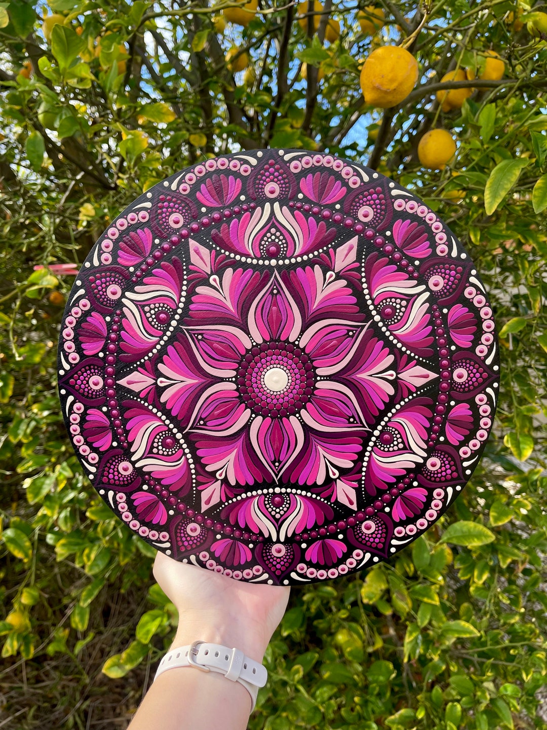 30cm Handmade Mandala Painting - Etsy