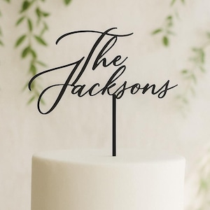 Custom Acrylic Cake Topper,Last name Cake Topper Wedding Cake Topper Wedding Cake Decor Wedding cake topper Personalized Wedding Cake Topper