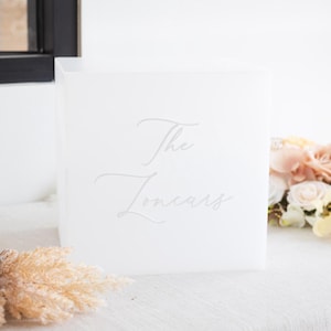 Personalized Acrylic Wedding Card Box with Names,Custom Cards & Well Wishes Box, Wedding Signage, Baby Shower Card Box,Card Post Box 10x10x9