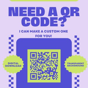 Aangepaste QR-codes digitaal - op bestelling gemaakt - SVG en PNG