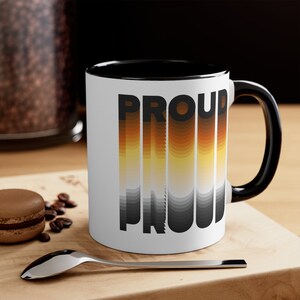 Bear Pride Colors - Proud Accent Coffee Mug, 11oz