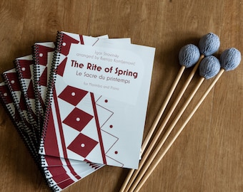 The Rite of Spring (physical copy) by Igor Stravinsky, arranged by Ksenija Komljenović