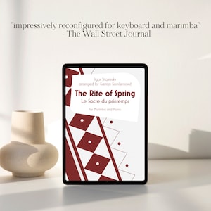 The Rite of Spring, arranged for marimba and piano