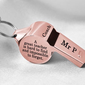 Personalized Sport Gift for Coach Personalized Stainless Whistle Necklace Custom Coach Whistle Lanyard Engraved Metal Outdoor Coach Whistle image 7
