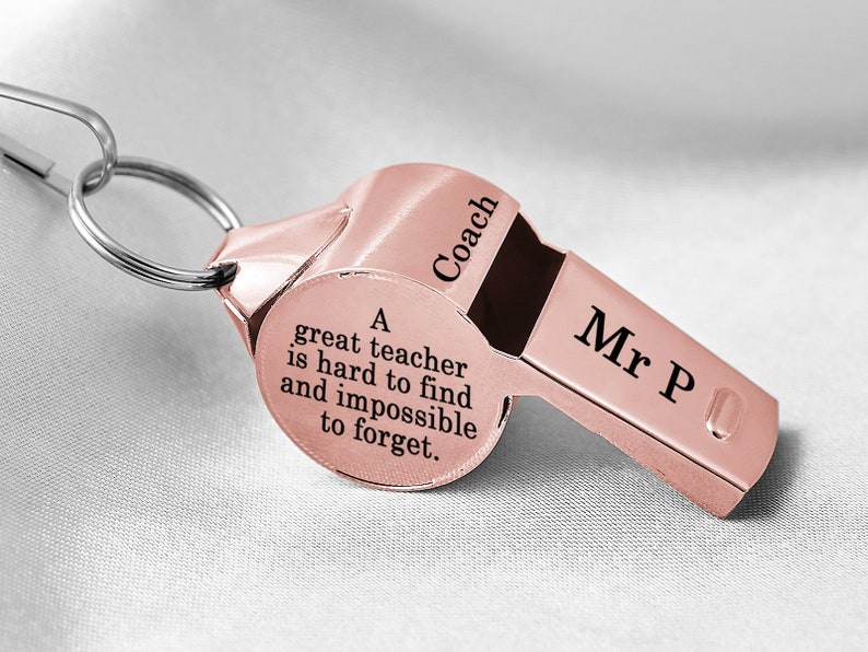 Personalized Sport Gift for Coach Personalized Stainless Whistle Necklace Custom Coach Whistle Lanyard Engraved Metal Outdoor Coach Whistle image 7