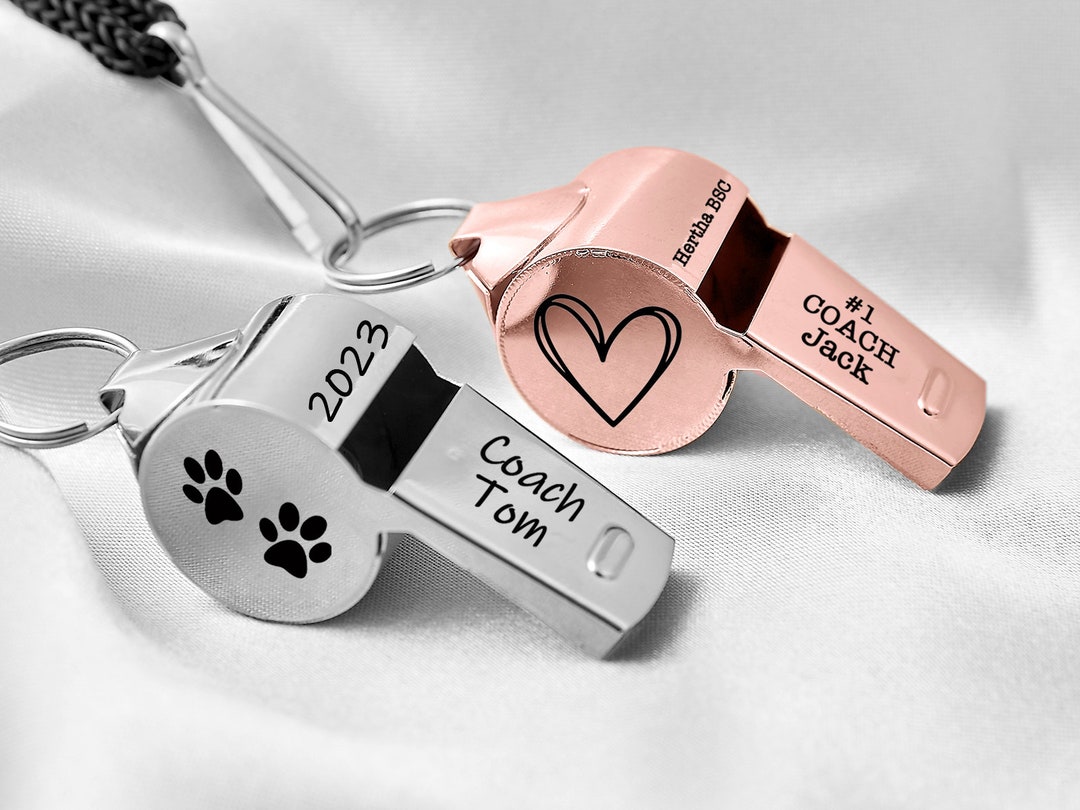 Personalized Coach Gift,personalized Coach Whistle Necklace,engraved