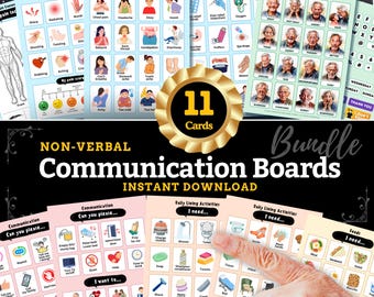 Communication Boards Bundle: Dementia, Stroke, Aphasia (Digital Download)