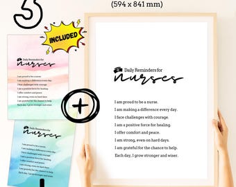 Nurse Affirmations Printable: Daily Inspiration, Positive Quotes (Digital Download)