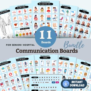 Tableaux de communication pour les personnes âgées et les patients atteints de démence, d'AVC, de la maladie de Parkinson et d'aphasie à domicile, dans les hôpitaux et dans les maisons de soins infirmiers