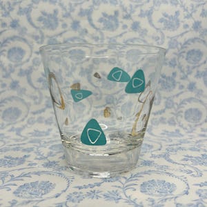 Vintage Federal Glass Amoeba Boomerang Cocktail Glass Set