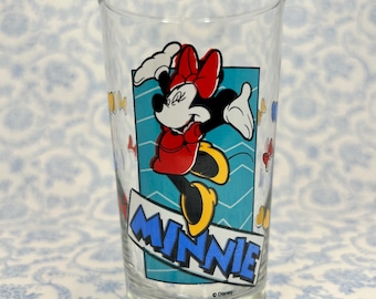 Vintage Minnie Mouse Glass Tumbler