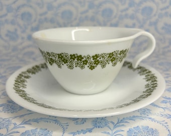Vintage Corelle “Crazy Daisy” Teacup & Saucer Set