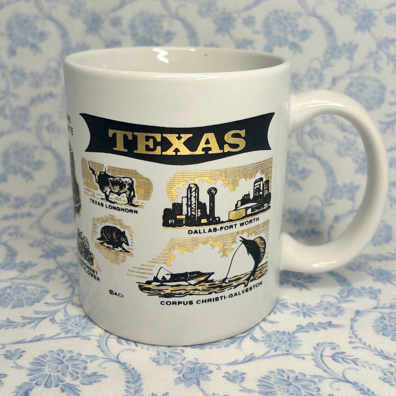 Vintage Texas Lonestar State Mug - Etsy