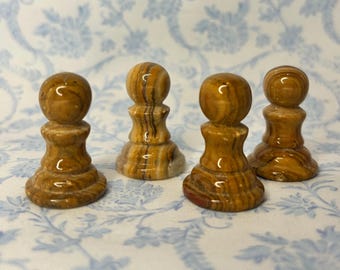 Vintage Replacement Marble Chess Pieces
