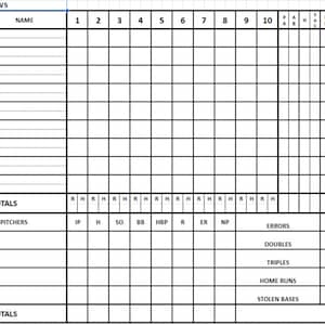 BASEBALL: Scorebook