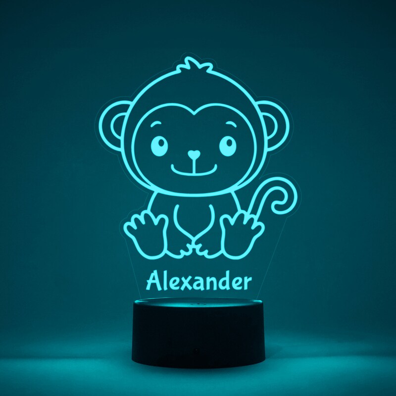 Led Monkey Monkey Lamp - Etsy