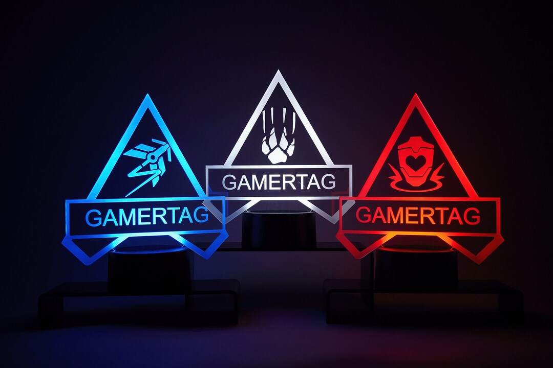 Apex Legends Custom Gamertag LED Lamp Gamer Gift Custom LED Apex