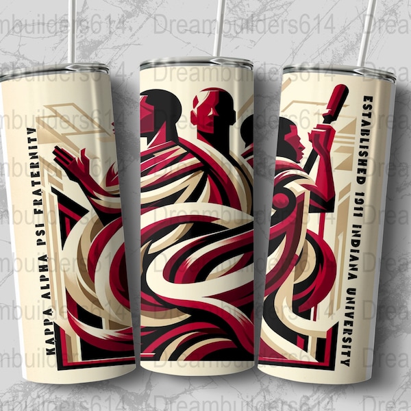 Kappa Alpha PSI Fraternity 20 oz Straight Tumbler Wrap