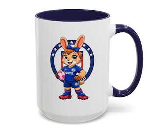 Cruz Azul Mascot Mug | Soccer Team Coffee Cup