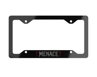 Menace Society Metal License Plate Frame