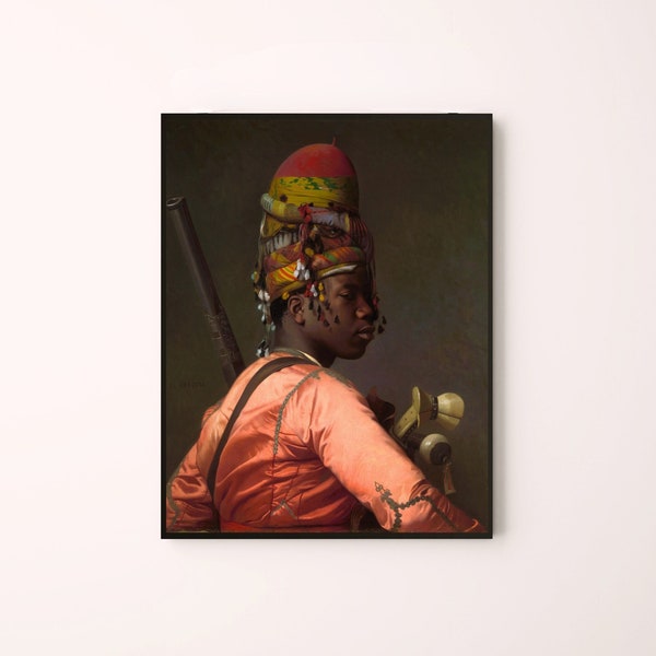 Bashi Bazouk von Jean-Léon Gérôme c1869 | Realismus Kunst | Osmanische Reichsarmee | Französischer Künstler | Seidenbekleidung | Geliefert zu Ihrer Tür