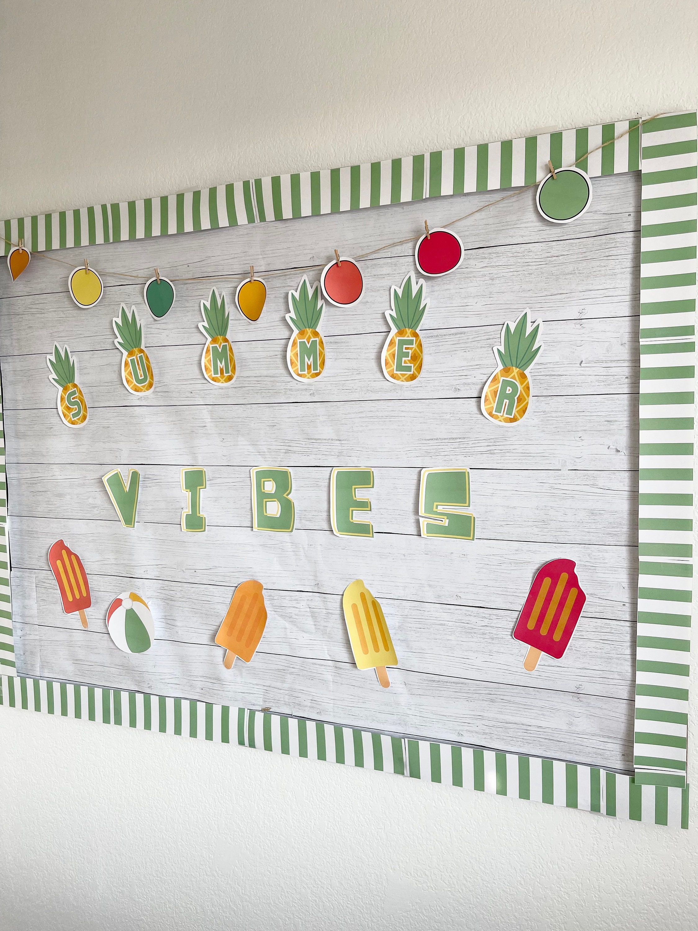 Summer Vibes Bulletin Board End of the Year Bulletin Boards Classroom