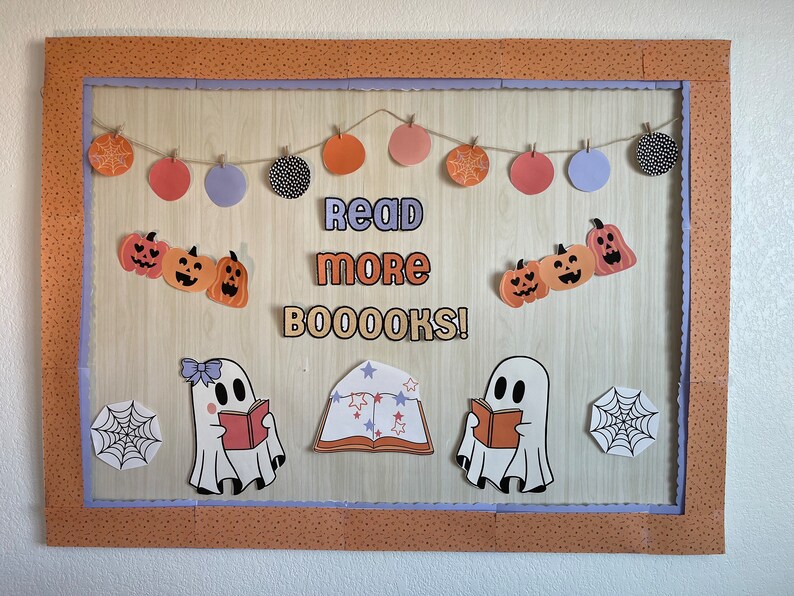 Halloween Bulletin Board Kit, Read More Booooks , October Bulletin