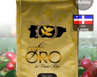 CAFÉ ORO ground coffee from Puerto Rico 14oz Puertorican Coffee