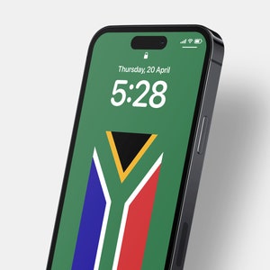 South Africa Flag Phone Wallpaper • iPhone, Android Background image, Football Women&#39;s World Cup Lock Screen, iOS, Apple, Soccer Download