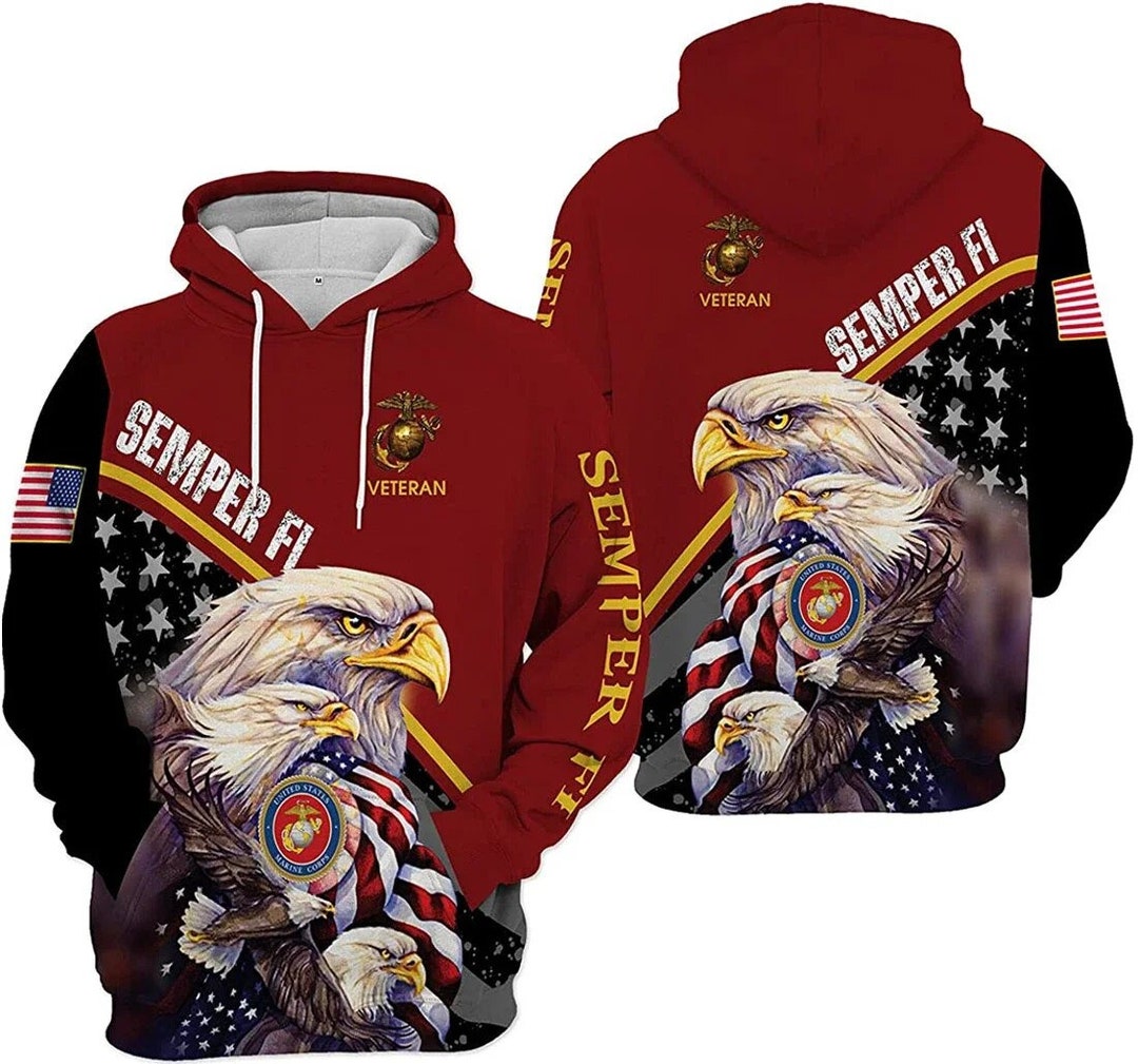 US. Army Zip Hoodieamerican Flag Veterans Hoodie Veterans Etsy