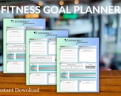 Digital Fitness Planner, Health & Wellness Tracker (PDF)