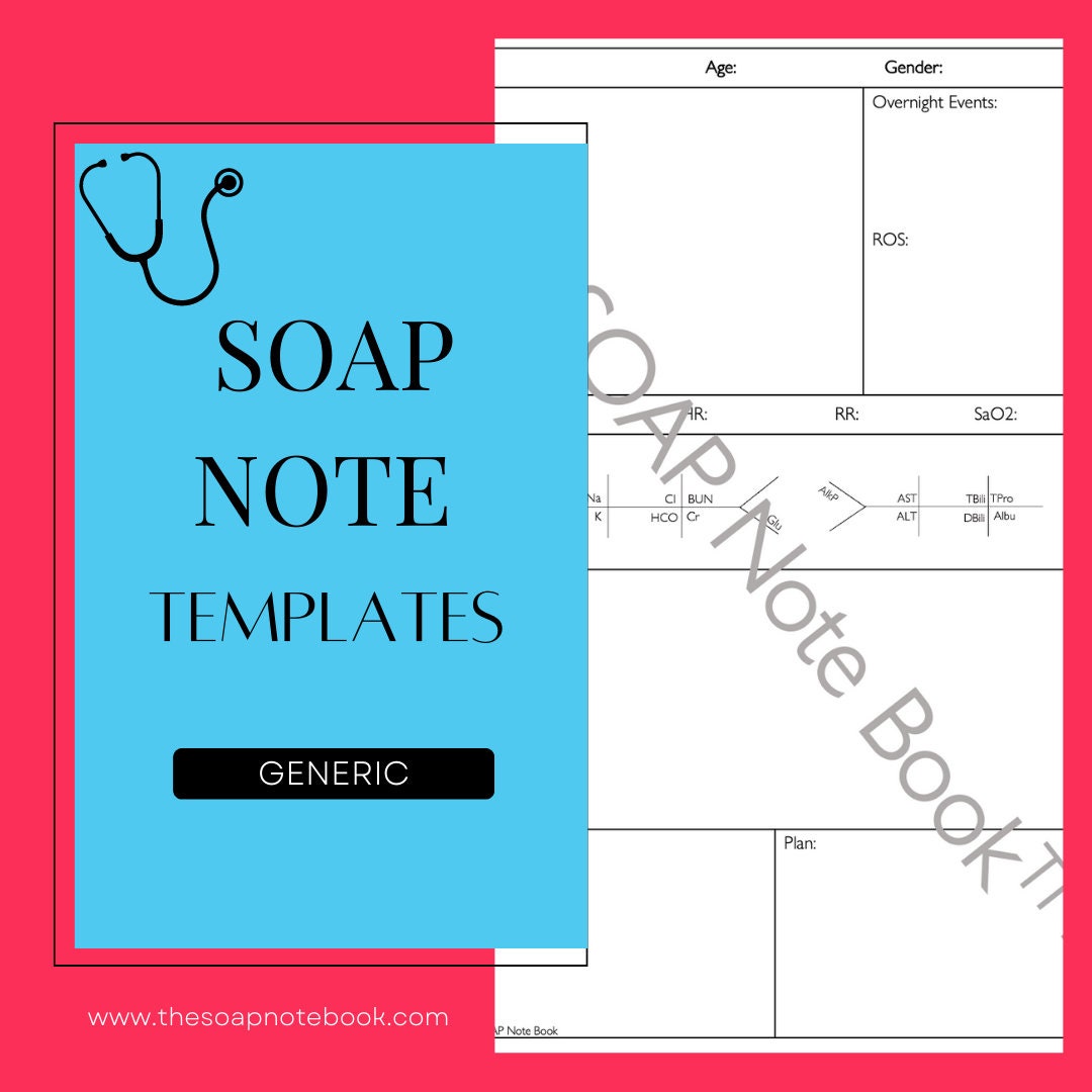 SOAP Note Generic Etsy