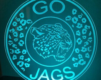 Go Jags Acrylic Light in 7 Colors