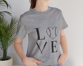 T-shirt basique amour minimaliste