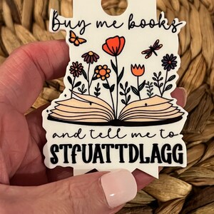 Buy me books lid topper STFUATTDLAGG Stanley Lid Topper 40 oz lid topper Stanley Book Lover Topper Buy me books and tell me to STFUATTDLAGG image 8