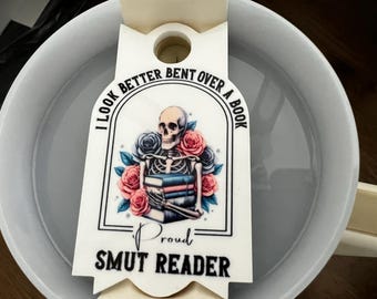 I look better bent over a book lid topper Stanley tumbler book babe tumbler spicy books cup 40 oz tumbler book lover gift smut reader