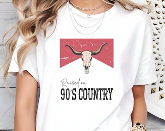 Raised on 90’s Country Music Shirt, Country Music Tshirt, 90’s Country Shirt, Retro 90s Country Music Shirt