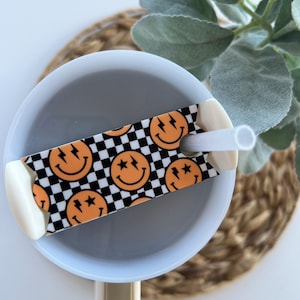 Smiley Face Lid Topper Stanley Lid Topper Tumbler Acrylic Lid Topper Stanley Tumbler Lid Topper Teacher Lid Topper Best Friend Gift