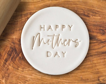 Icing Cupcakes Stencil Mum | Happy Mothers Day | Cookie Biscuit Stamp | Fondant Cake Decorating