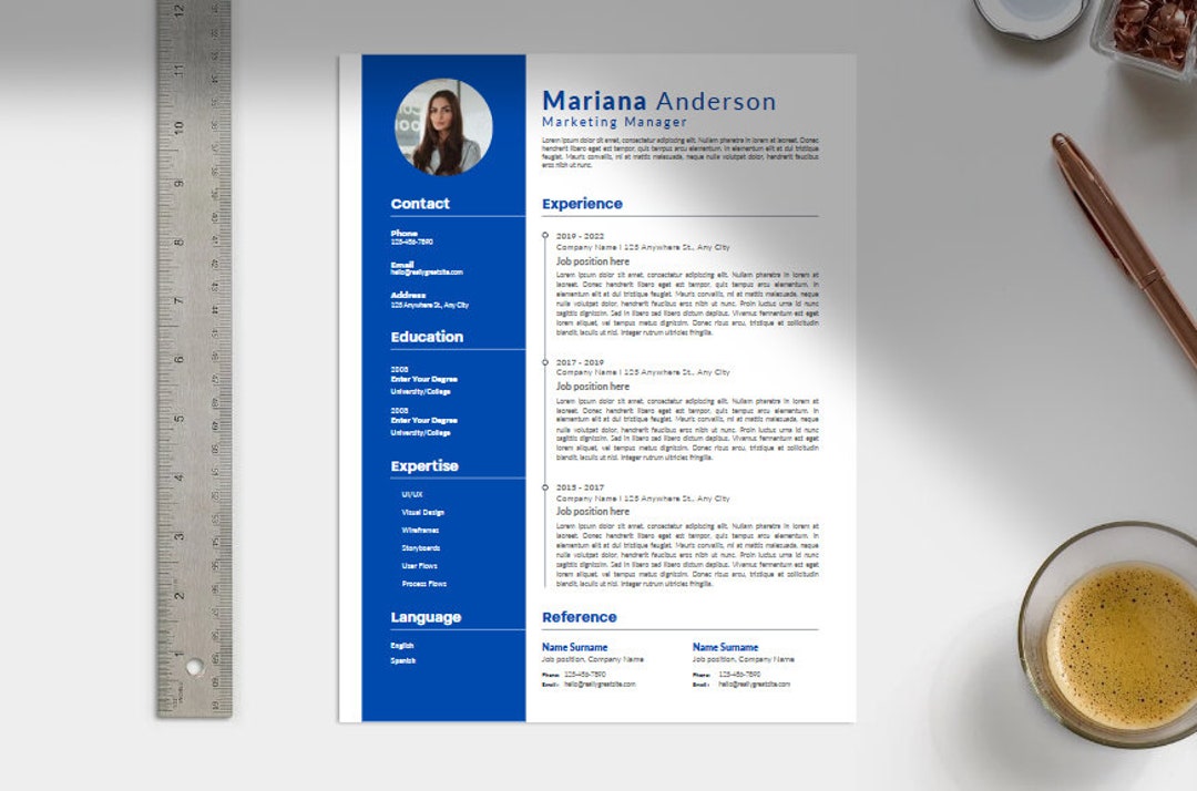 CUSTOMIZABLE RESUME TEMPLATE visual data 6