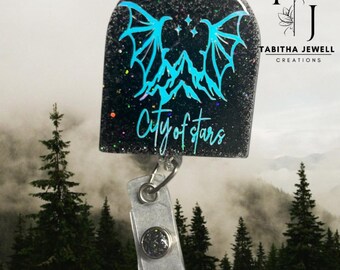 City of Starlight/Acotar inspired badge reel/Booklover/FantasyBook/Nightcourt/Velaris/Acotar