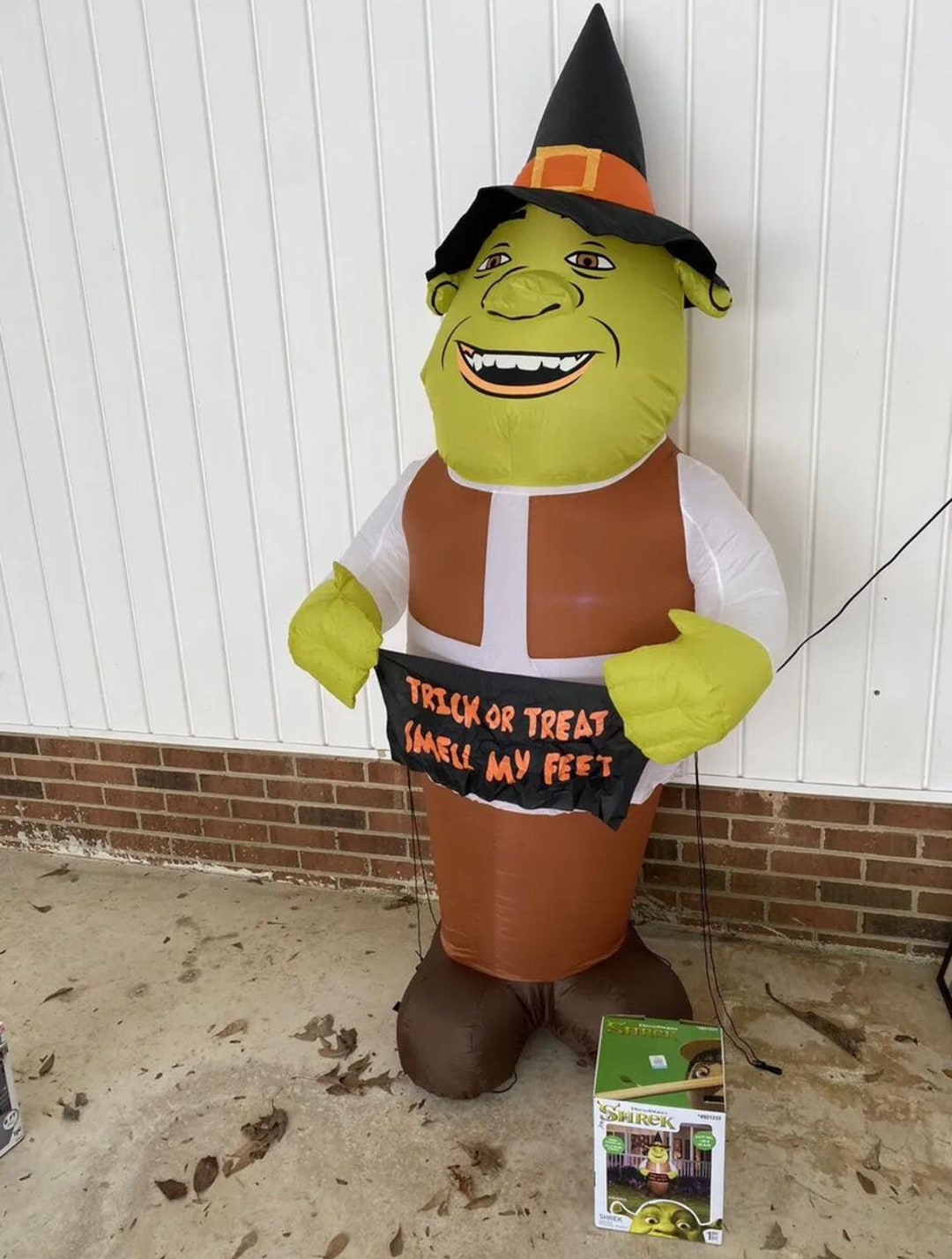 Shrek Halloween Inflatable Airblown Yard Decro 6.5 Ft Etsy