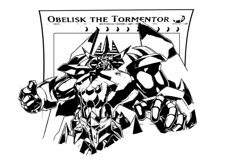 Yugioh Anime Digital Print SVG and PNG Included Obelisk Bottle Tshirt Stickers Pot Etsy