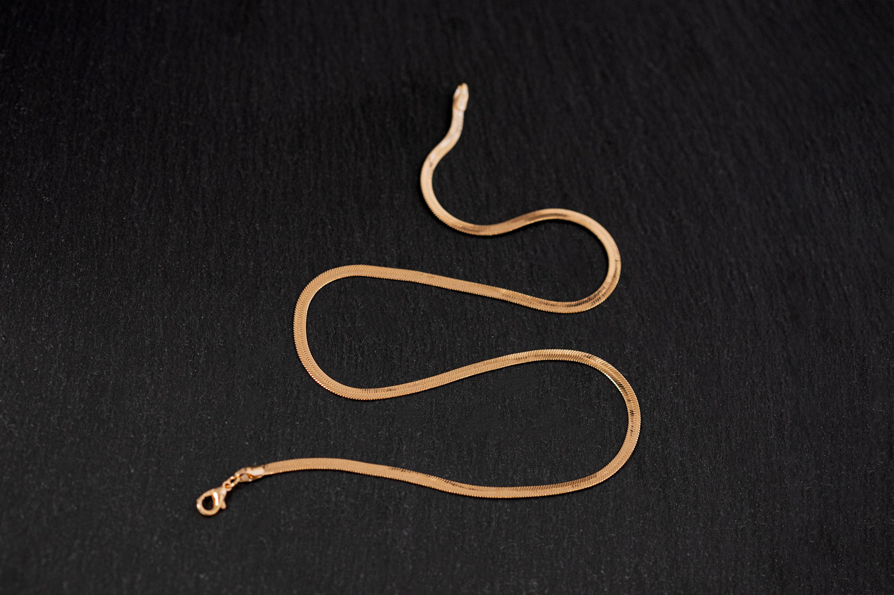 Snake Chain Names 18k Gold Filled Snake Chain, Herringbone Snake Chain, Flat Gold Filled ...