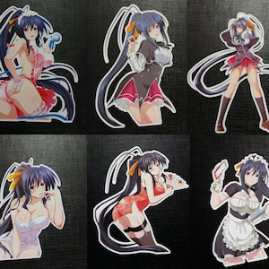 Akeno Himejima Dxd Various Versions Glossy Sticker Anime Character Waterproof! Custom