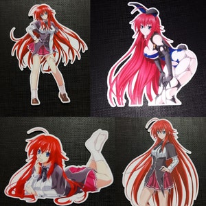 Rias Gremory Dxd Various Versions Bunny Glossy Sticker Anime Character Waterproof! Custom