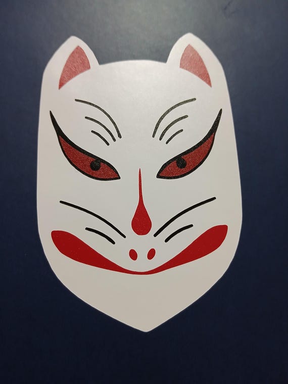 Babymetal Kitsune Fox God Mask Sticker Vinyl Decal Baby